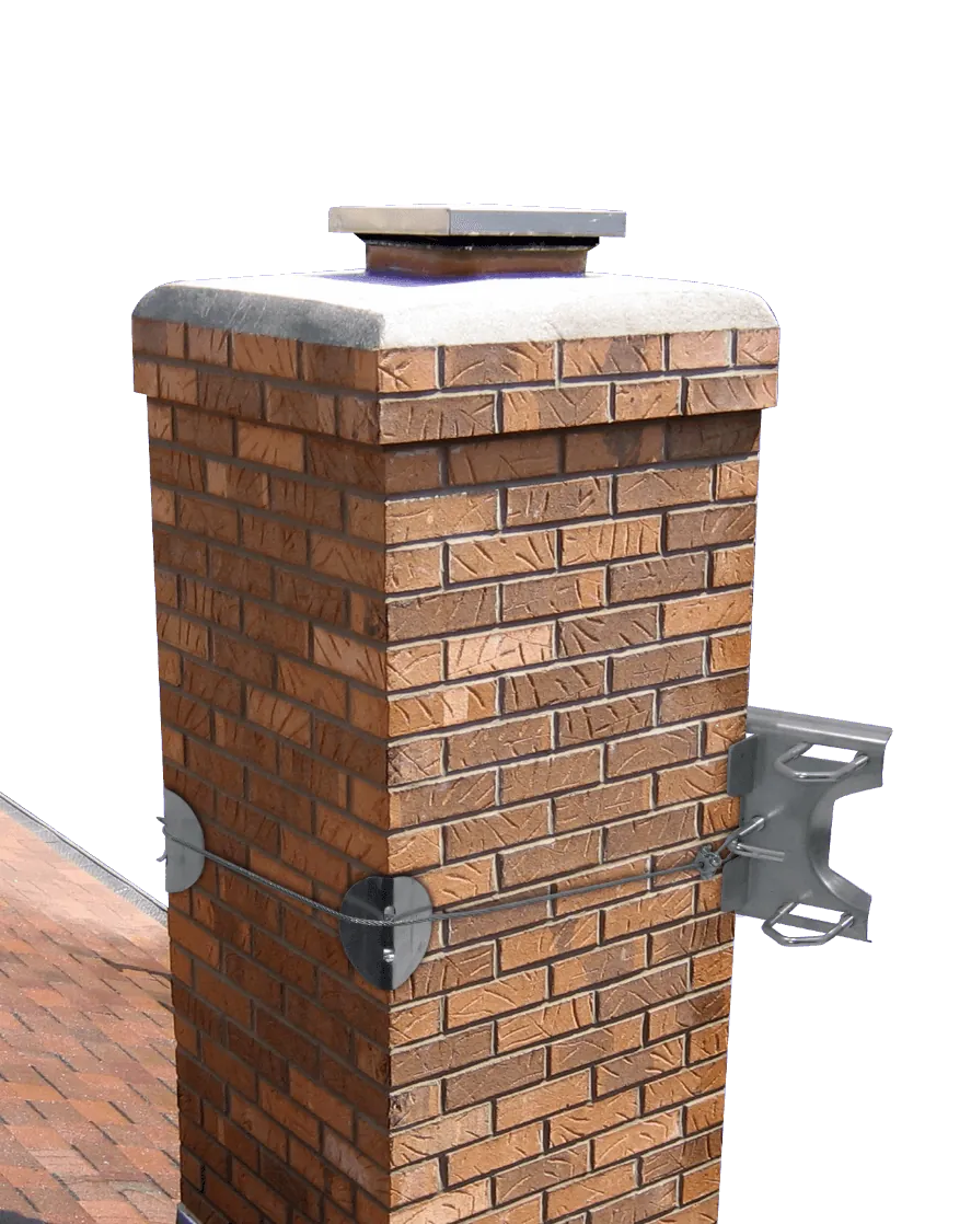 Kit Soporte para Chimenea Hasta 1-1/2-pulgadas Galvanizado 4