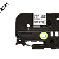 Cinta Laminada Flexible Brother TZE-FX241, Texto Negro sobre Fondo Blanco, Ancho 18mm, Longitud 8m - Miniatura 2