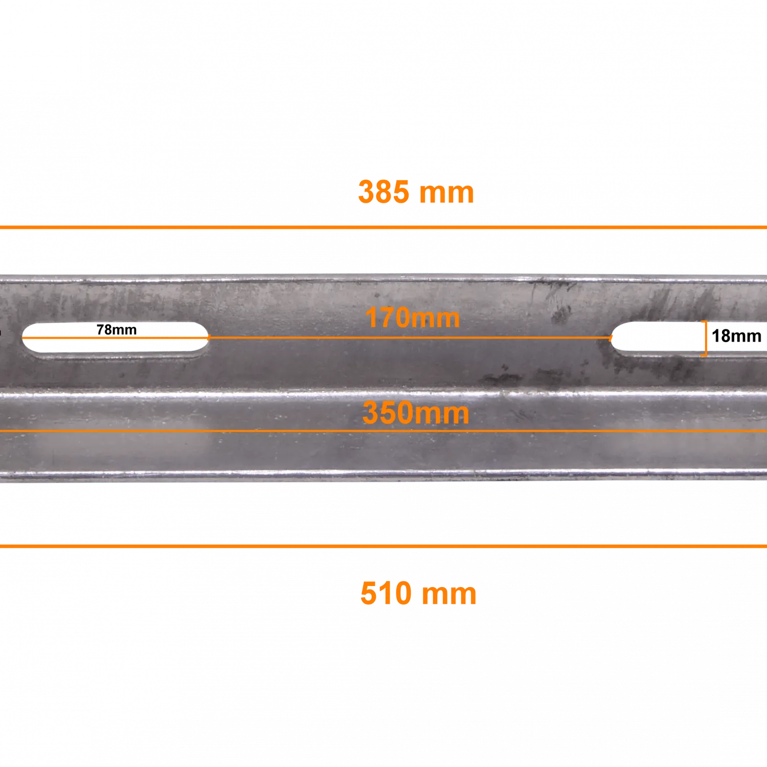 65x65x6x508mm Cruceta De Paso BT-AT para Poste 2