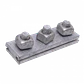 Brida Sujecion 3 Pernos 5/8T/VTRC 150x34x9x15mm para Postacion - Miniatura 2