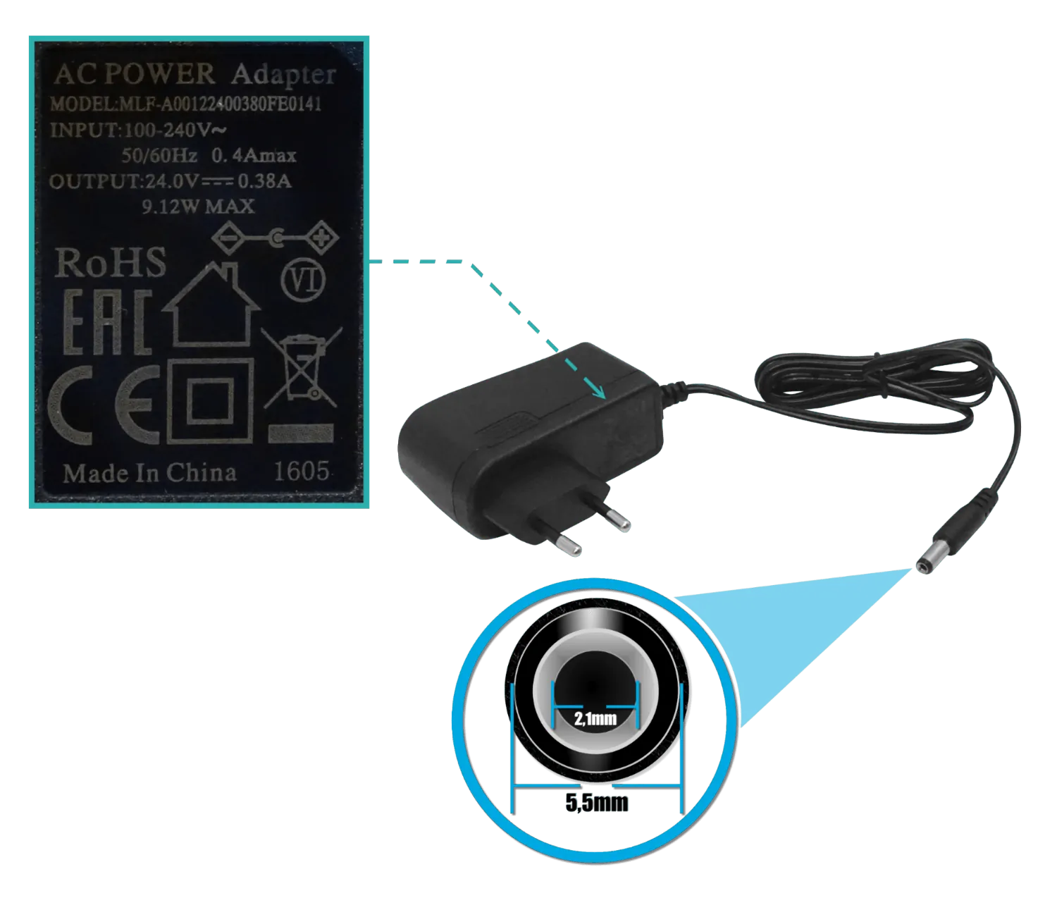 Punto de Acceso Exterior MikroTik GrooveA 52 ac - Dual Band, 802.11ac, Gigabit Ethernet 5