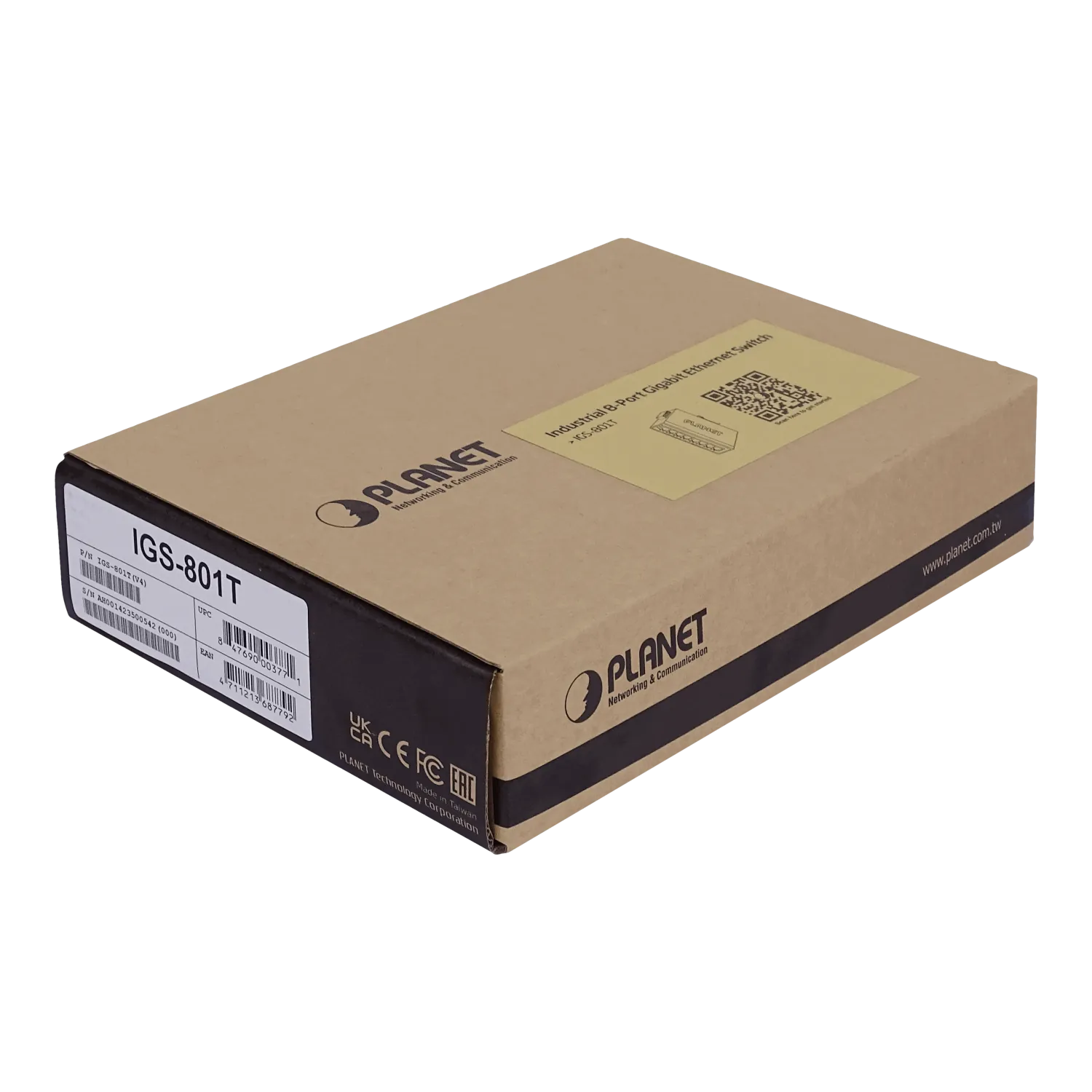 PLANET 8-1000 Switch Indust no-Admin Riel-DIN Gigabit req-12-48DC/24AC 2