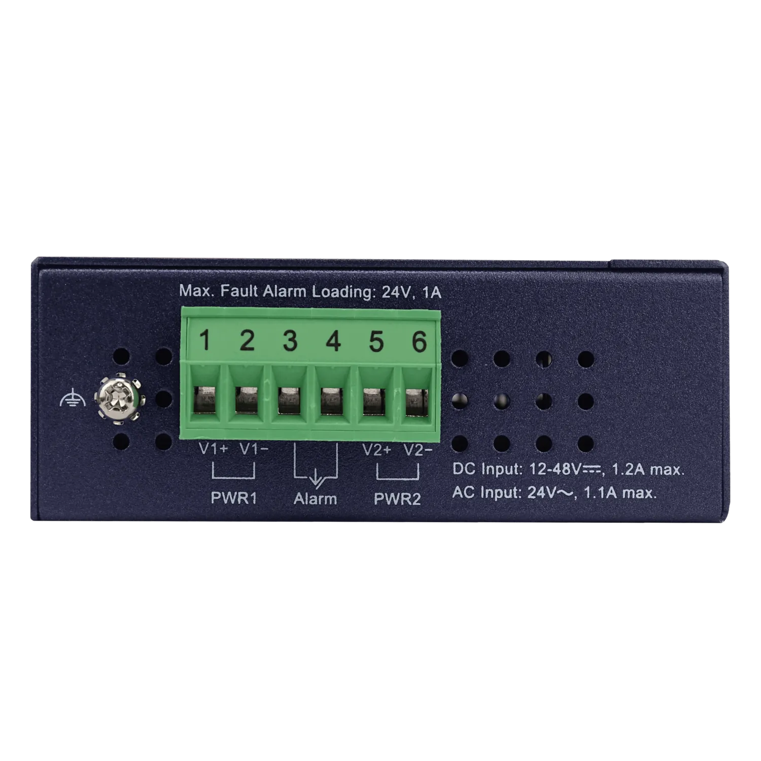 PLANET 8-1000 Switch Indust no-Admin Riel-DIN Gigabit req-12-48DC/24AC 5