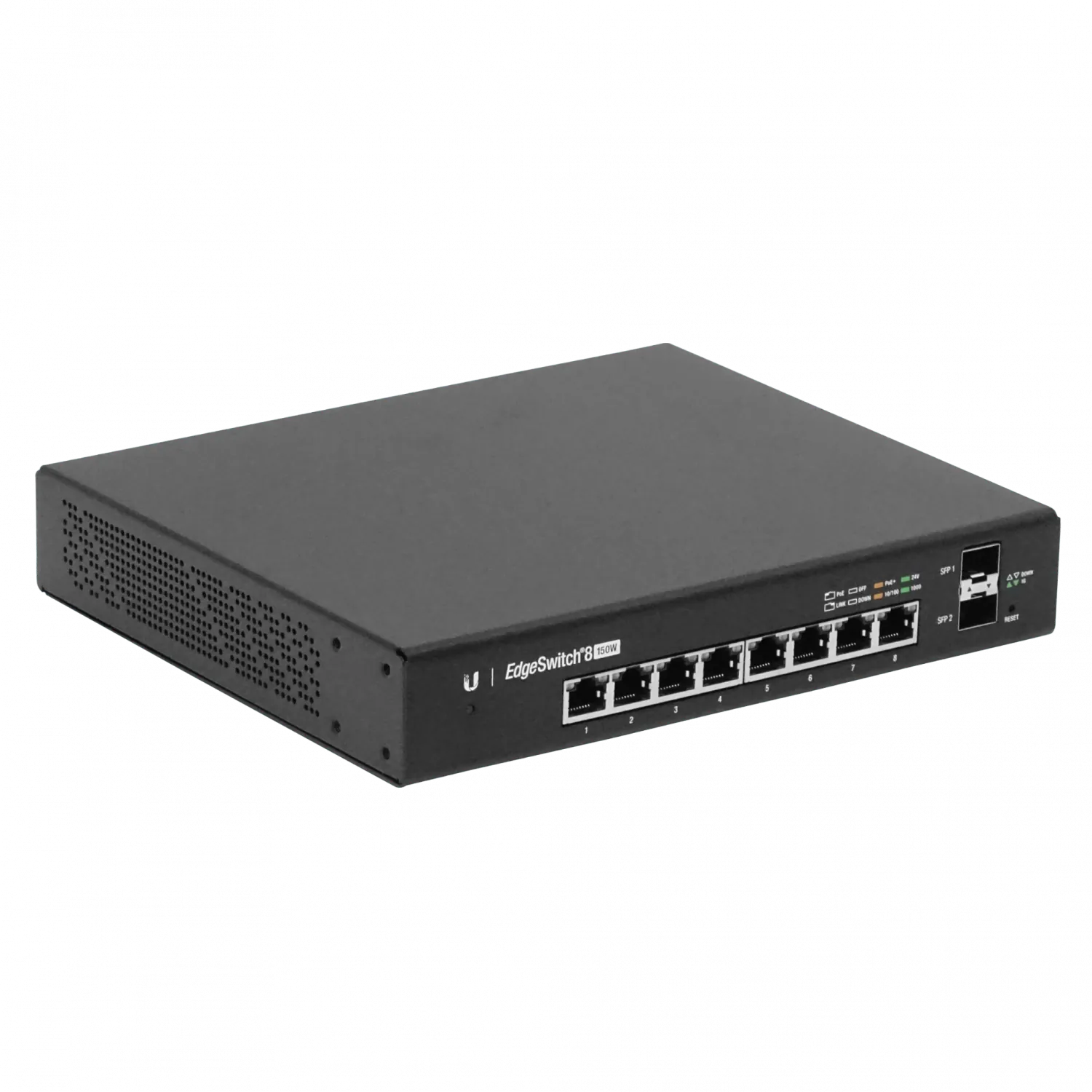 Switch Ubiquiti EdgeSwitch 8 PoE (ES-8-150W), 150W, 8 Puertos Gigabit, 2 SFP, Gestión L2/L3 2