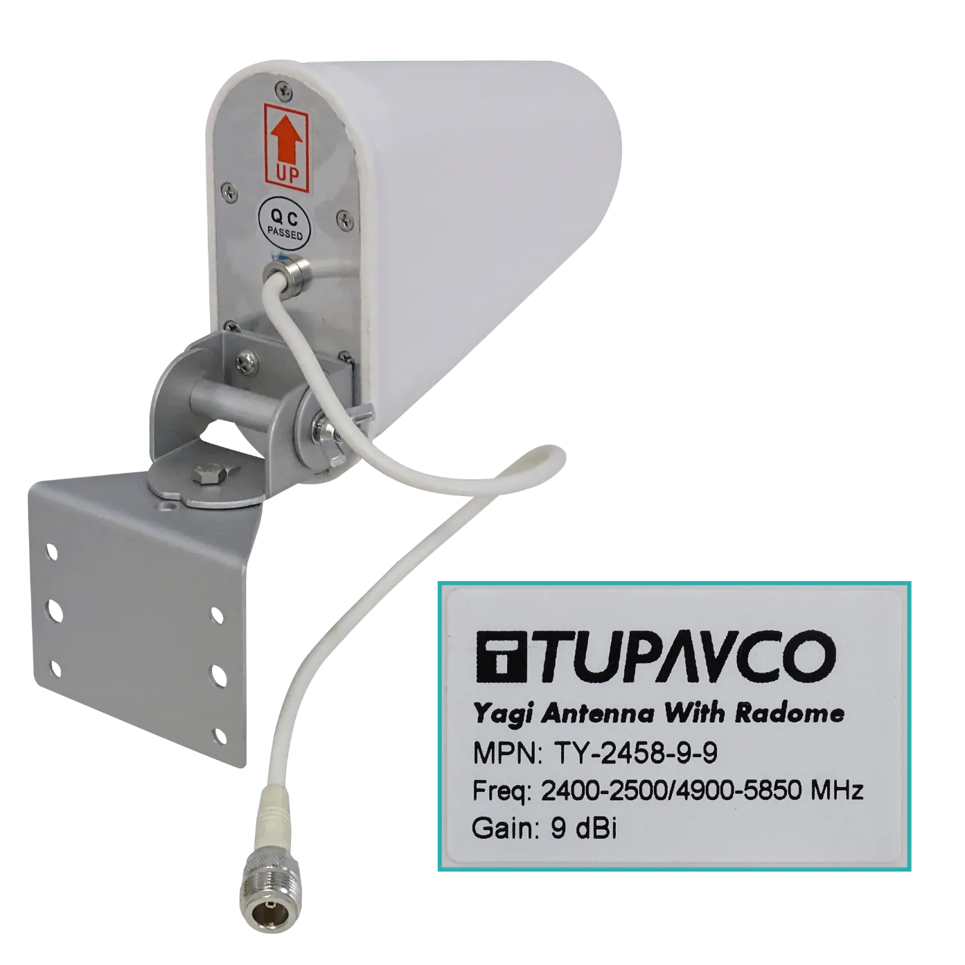 Antena Yagi WiFi Tupavco TP541 - 9dBi Doble Banda 2.4/5GHz Direccional para Exteriores 2