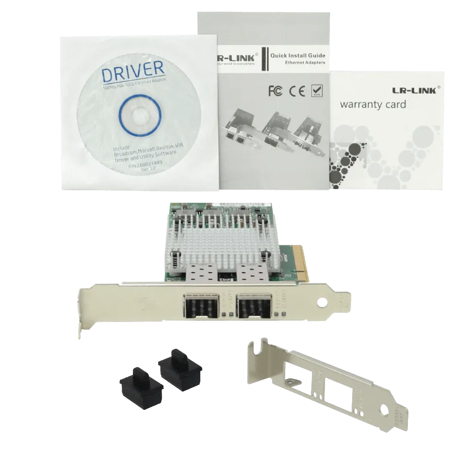 Tarjeta de Red PCIe x8 LR-LINK LREC9812AF-2SFP+ - Doble Puerto 10G SFP+, Broadcom BCM57810S 4