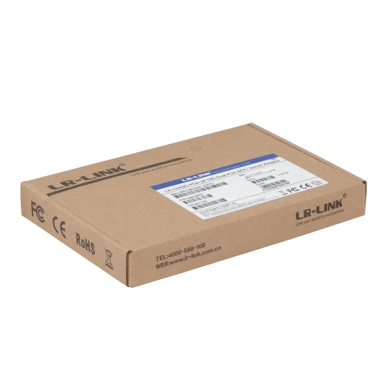 Tarjeta de Red PCIe x8 LR-LINK LREC9812AF-2SFP+ - Doble Puerto 10G SFP+, Broadcom BCM57810S 6