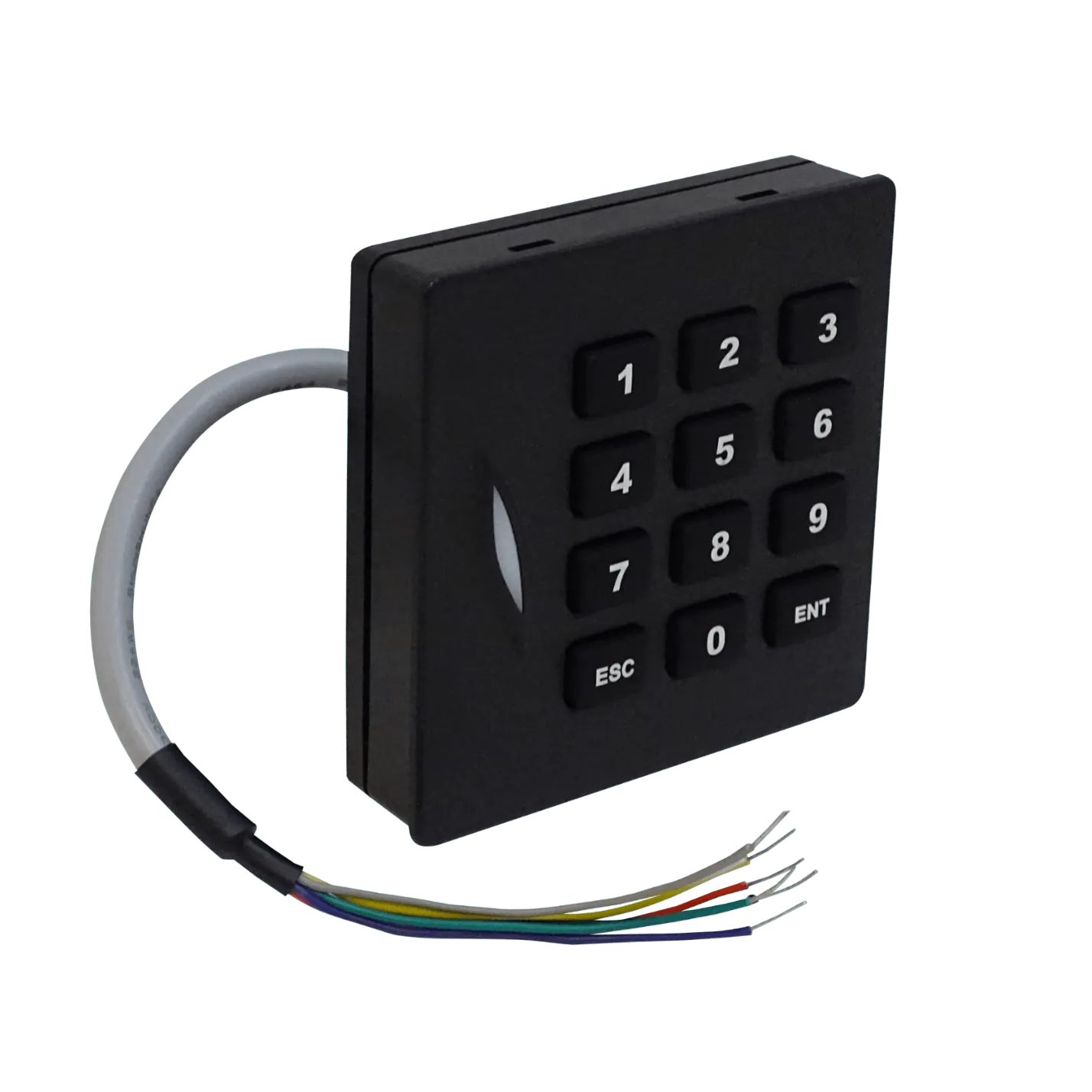 Lector RFID ZKTeco KR102E - Teclado 86x86mm, 6-14VDC, 6-Pin, Beeper, 12 Teclas 2