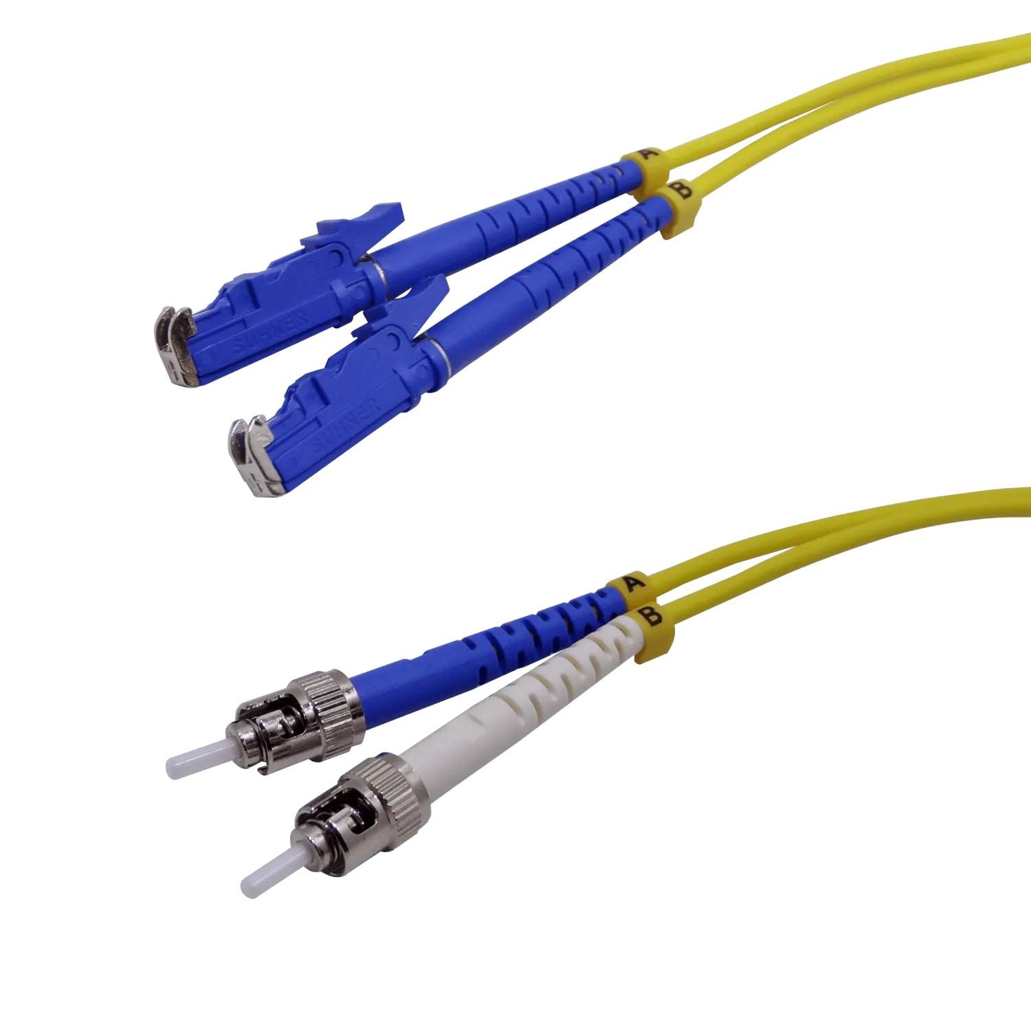 3mt E2000/UPC-ST/UPC MonoModo SM Duplex Jumper Cable Fibra 3.0mm 9/125 3