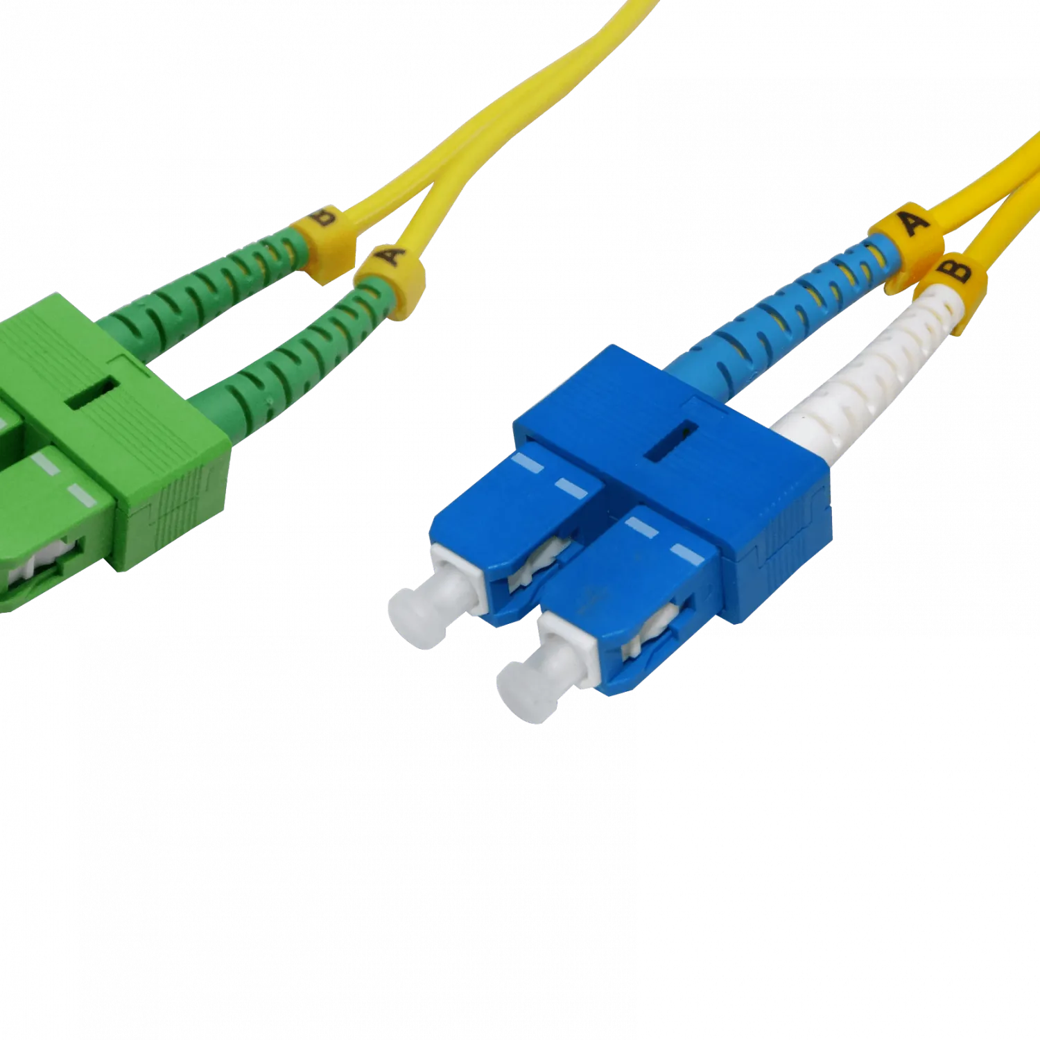 5mt SC/APC-SC/UPC MonoModo SM Duplex Jumper Cable Fibra 3mm 9/125um 3