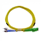 3mt E2000/APC-ST/UPC MonoModo SM Duplex Jumper Cable Fibra 3.0mm 9/125 - Miniatura 3