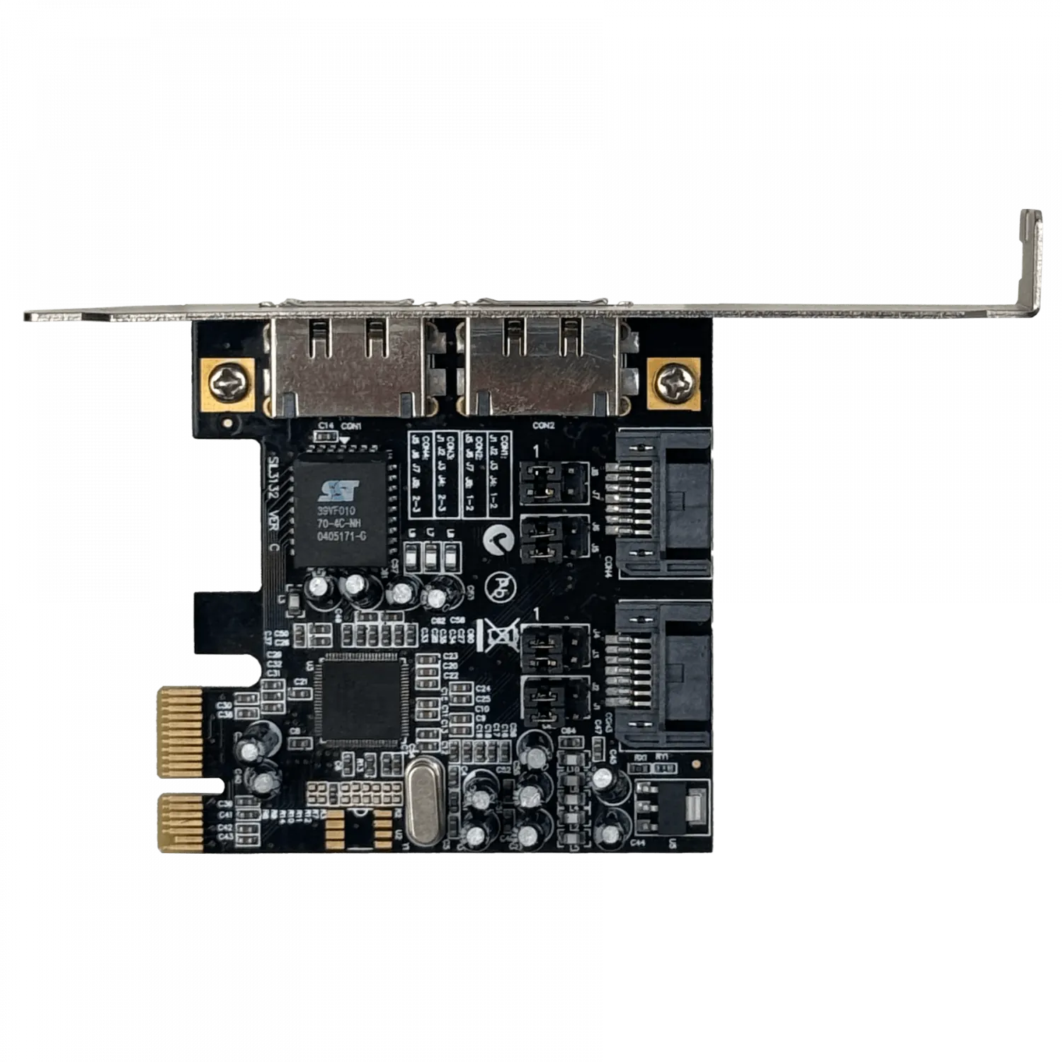 Tarjeta PCIe-x1 2-SATA3.0 2-eSATA3.0 PCIExpress ASM1061 asmedia 5