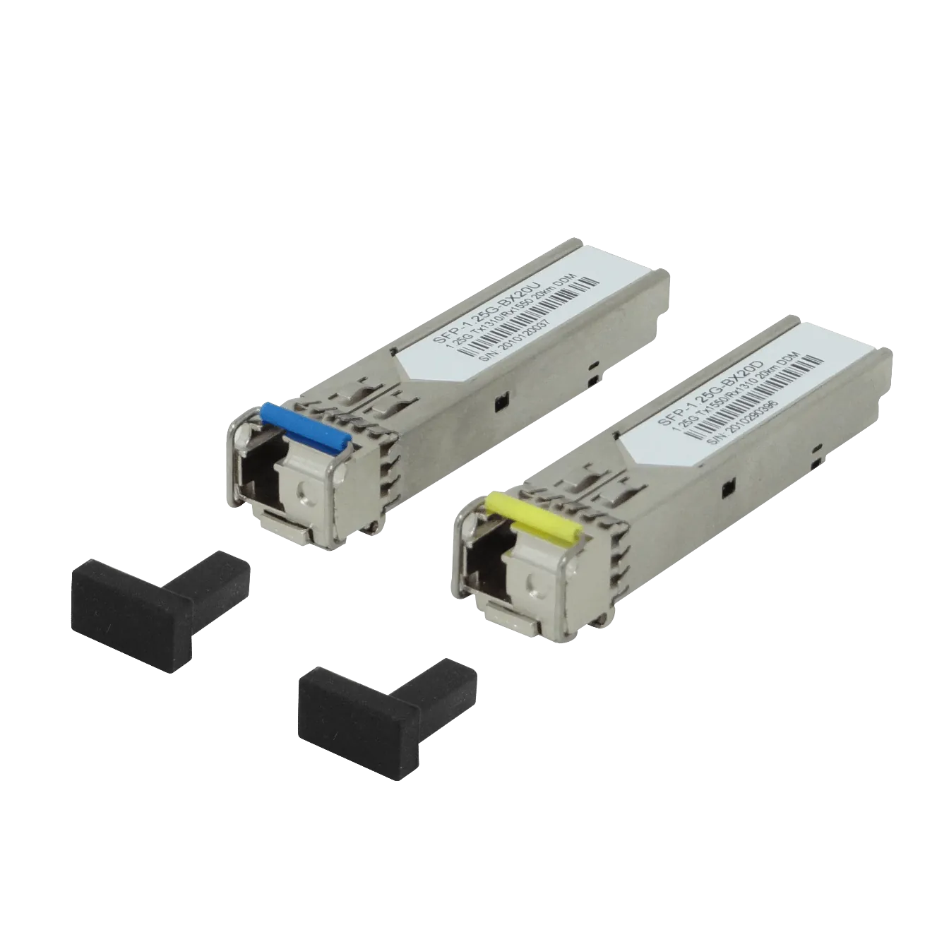 1-LC 20km Pareja SFP WDM Bidireccional 1550nm/1310nm 1,25Gbps BX20 U+D 3