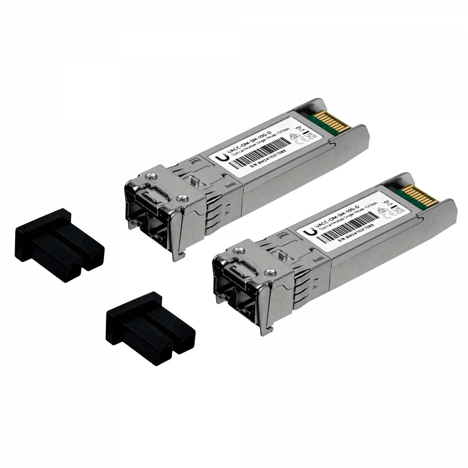 UBIQUITI 2-unidades SFP+ SM 10Gbps 10km 1310nm 2-LC UACC-OM-SM-10G-D 4