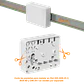 Caja de Terminación de Fibra Óptica para Riel DIN 4 Puertos IP20 Blanca - BOX-4D - Miniatura 4