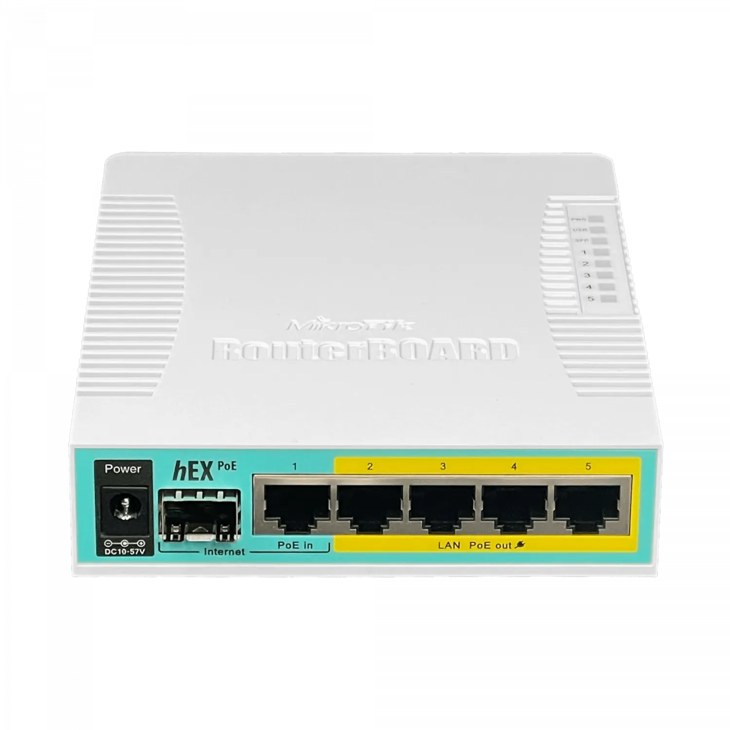 Router MikroTik hEX PoE RB960PGS - x5 Puertos, PoE en 4 Puertos, SFP, CPU 800MHz, 128MB RAM 4
