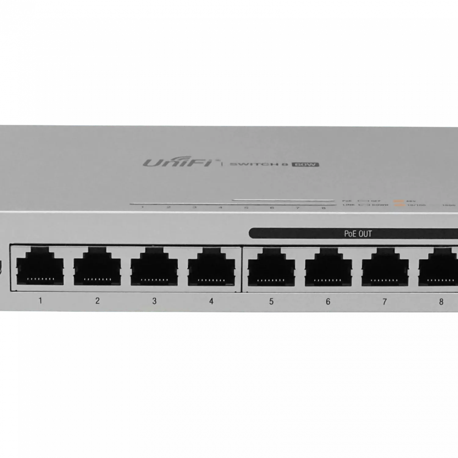 Switch Gestionado UniFi US-8-60W de Ubiquiti - 8 Puertos Gigabit, 4 Puertos PoE 802.3af, 60W 2