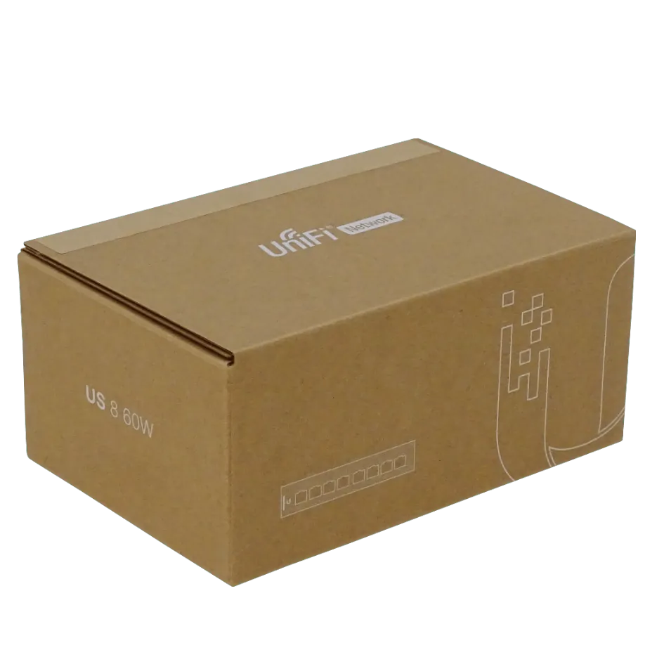 Switch Gestionado UniFi US-8-60W de Ubiquiti - 8 Puertos Gigabit, 4 Puertos PoE 802.3af, 60W 3
