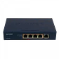 PLANET POE+at 1in-4out Switch 5-1000 56W 50-56V req-Fuente 5,5x2,1 - Miniatura 4