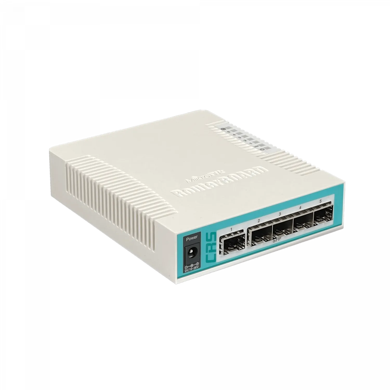Switch Fibra MikroTik CRS106-1C-5S, 5 SFP + 1 combo SFP/RJ45, RouterOS L5 2