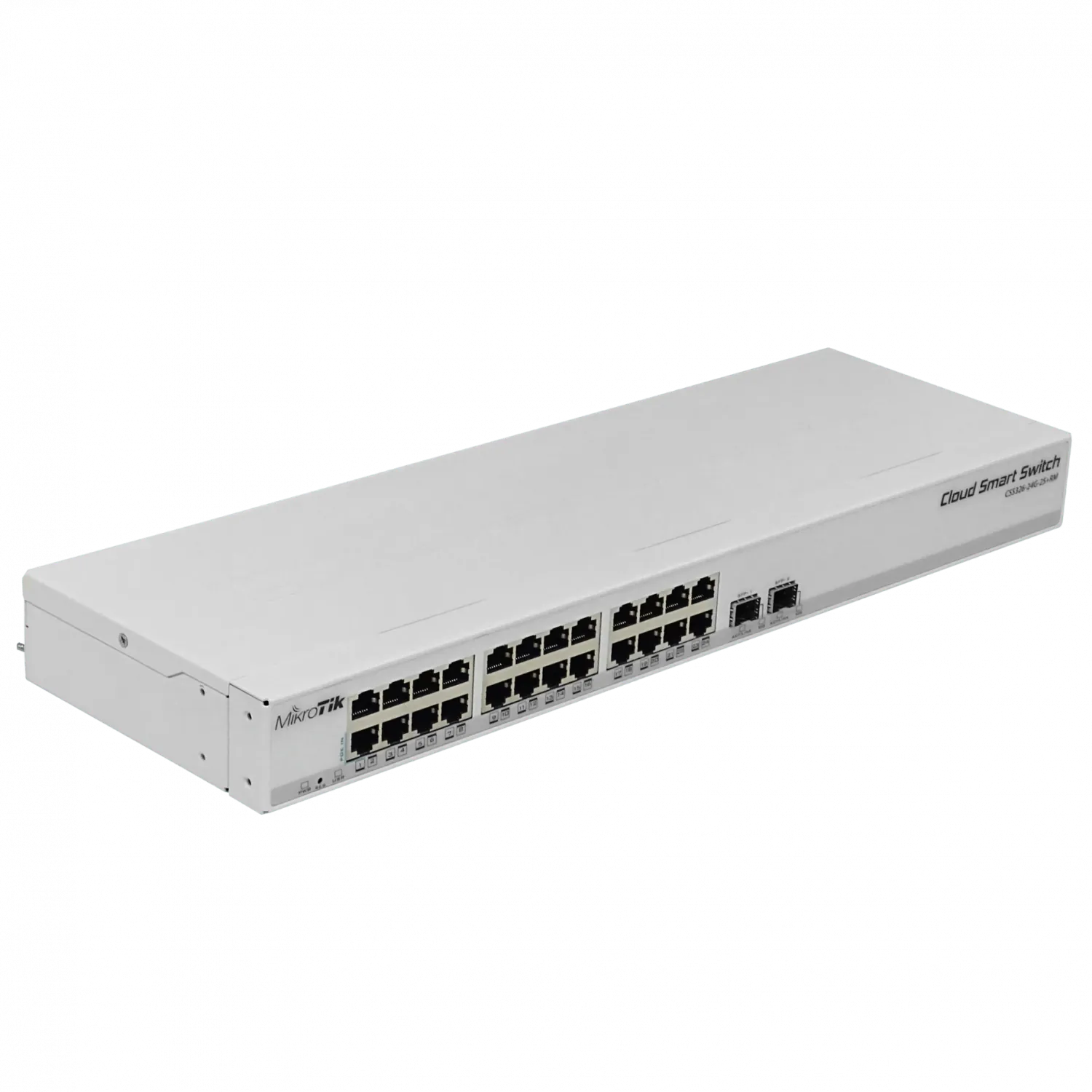 MIKROTIK 24-1000 2-SFP/SFP+10G 10-30V PoE-in Switch Smart SwOS Rack 5