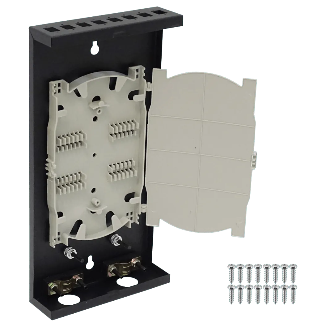 Caja de Terminación de Fibra Óptica 8 Puertos IP20 Negra - BOX-8 6