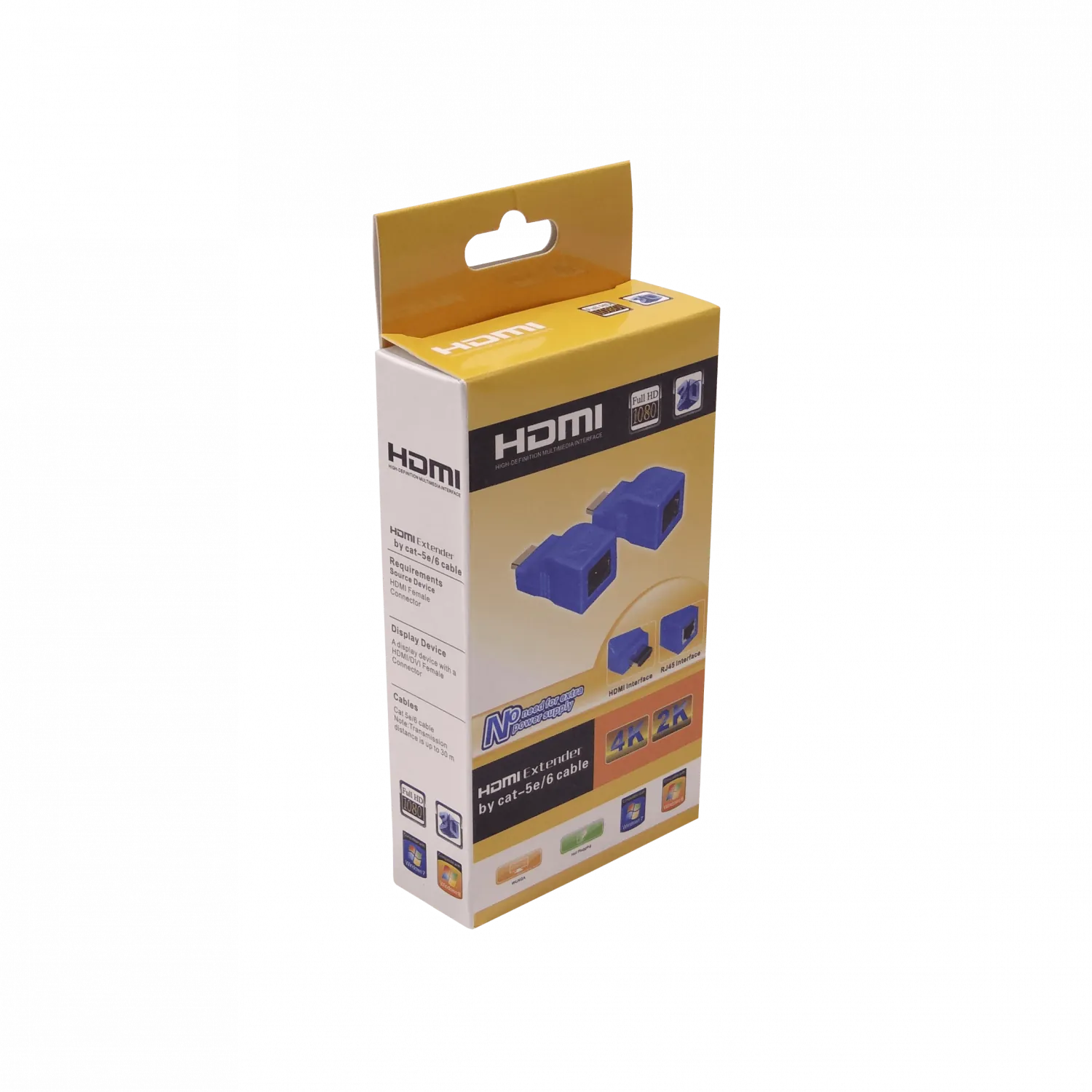 Extensor HDMI Pasivo 1080p sobre 1 Cable UTP Cat6, Hasta 30 Metros 3