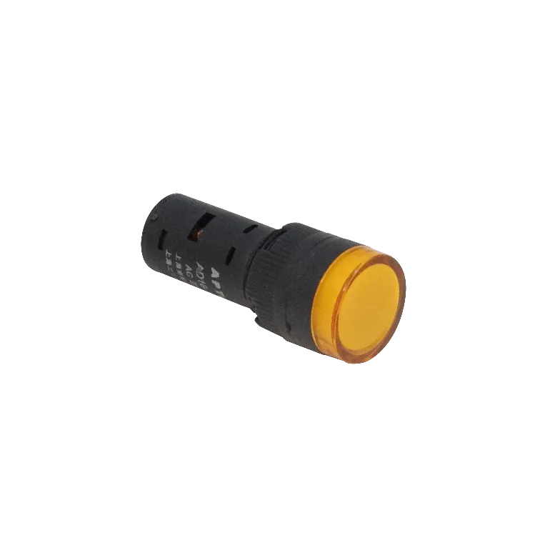 Naranjo LuzPiloto LED 220VAC 14mm-diametro 19mm-cabeza 45mm-altura 2