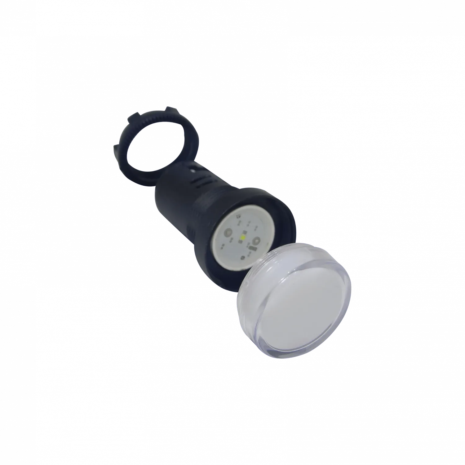 Blanco Luz Piloto LED 220VAC 20mm-diametro 28mm-cabeza 51mm-altura 3