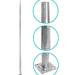 Poste Conico 6mt 3mm Base-260x260x12mm no-inc-Canastillo Conico-140/60mm - Miniatura 4