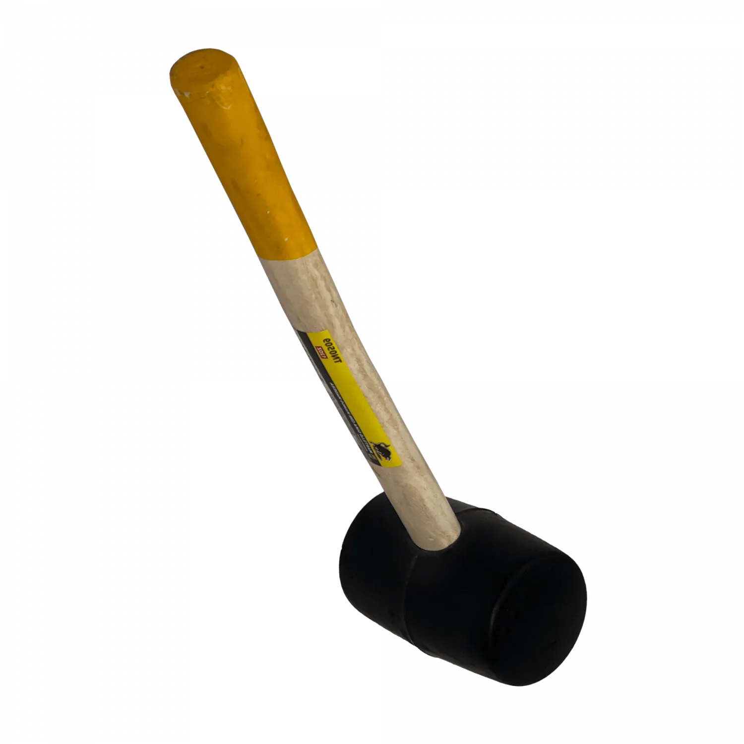 Martillo de Goma Negra, Mango de Madera, 340g, TNO509   2