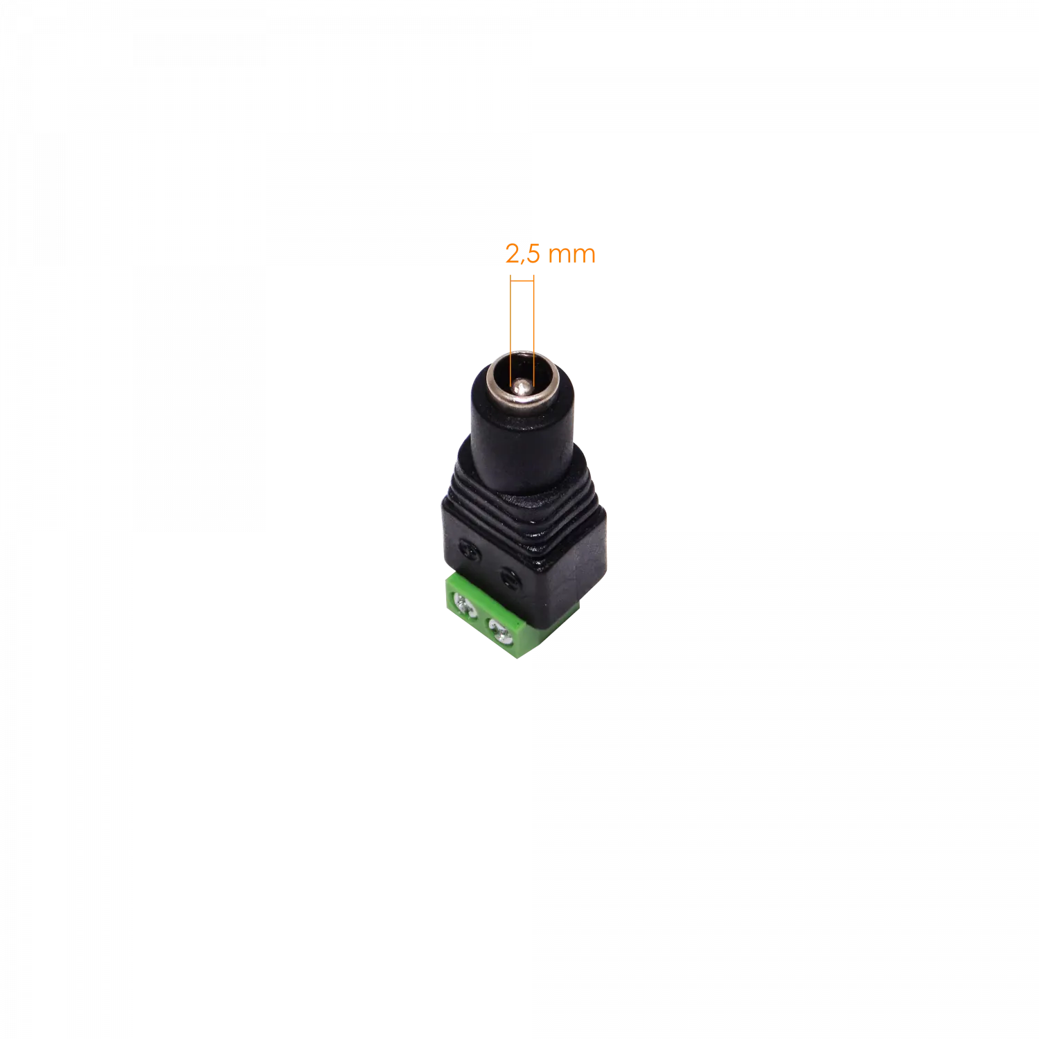 5,5x2,5mm Conector Hembra Regleta-Plug 2pin 3