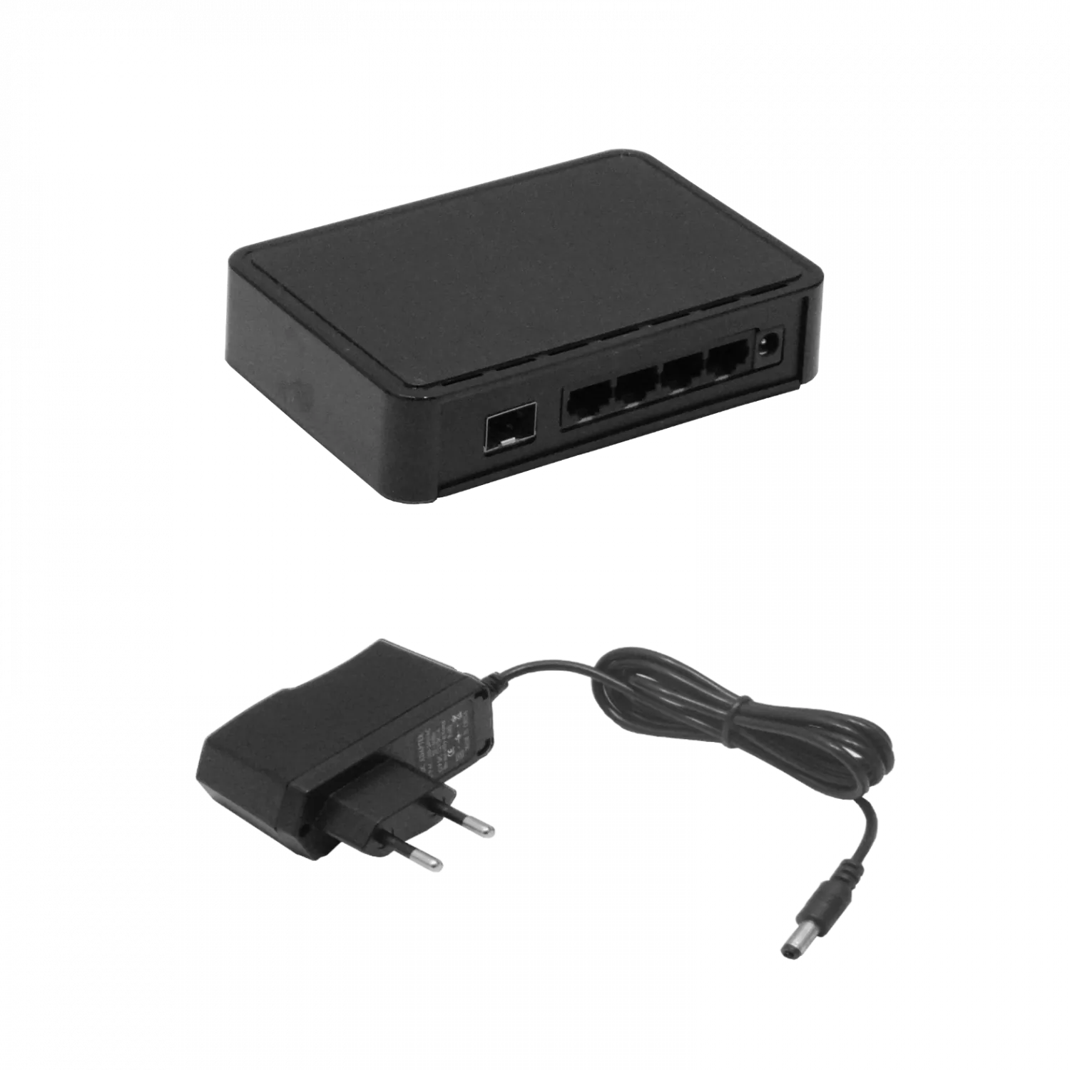 EUROLAN Switch Fibra 1-SFP 4-1000 no-Admin inc-12V 129x75x30mm 5
