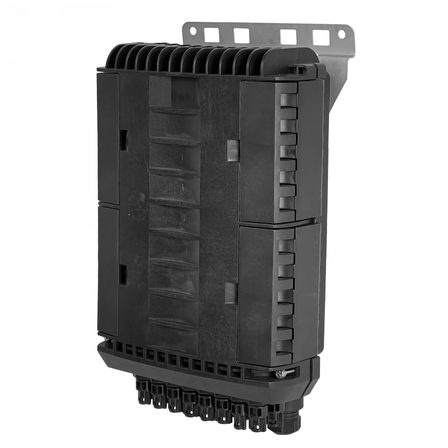 Caja de Empalme de Fibra Óptica 96 Fusiones IP68 Negra - BOX-96N 6