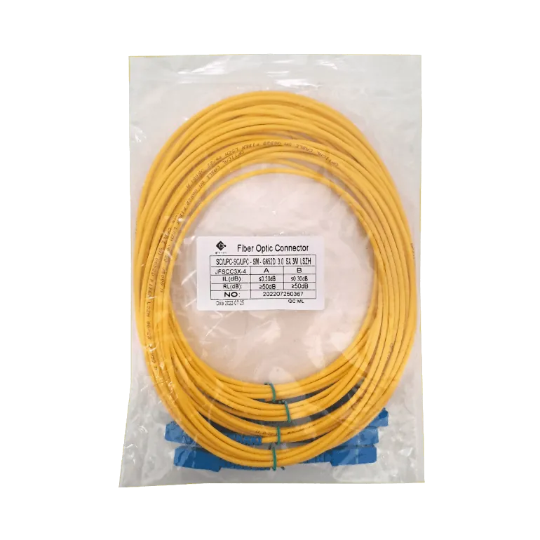 4-unids 3mt SC-SC/UPC SM Simplex Jumper Cable Fibra 9/125um 3mm 2