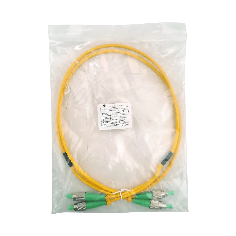 1mt FC/APC-FC/APC MonoModo SM Duplex Jumper Cable Fibra 9/125um 3mm  1