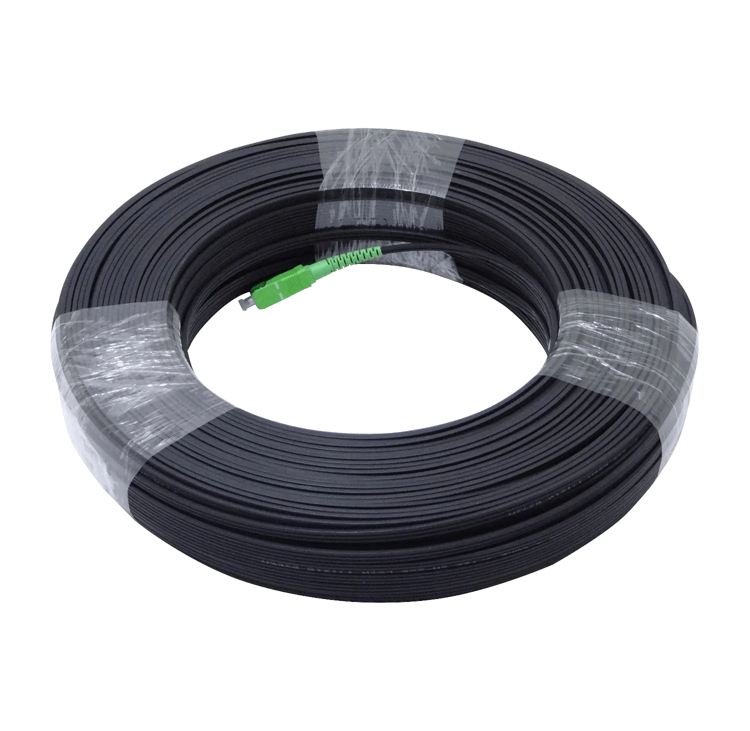 Negro Drop-Port 100mt SC/APC MonoModo SM SX Pigtail Cable Fibra G652D 2