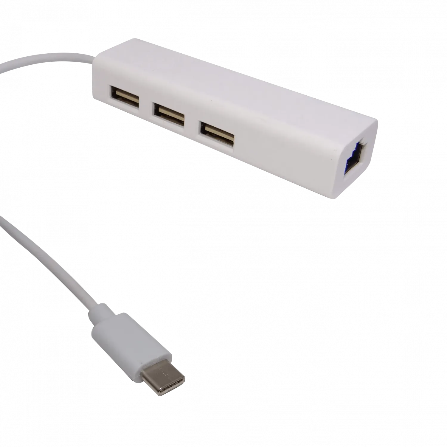Adaptador USB-C a Ethernet RJ45 10/100mbps con hub 3 puertos 2