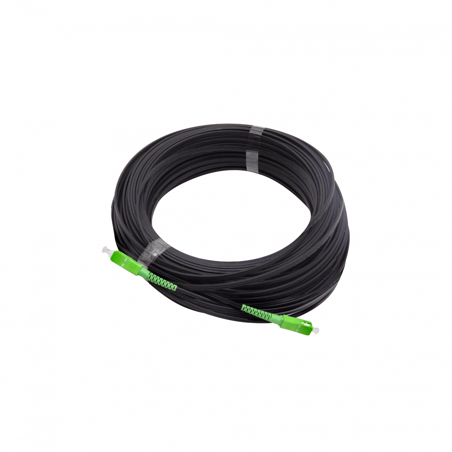 Negro Drop-Port 50mt SC/APC MonoModo SM SX Jumper Cable Fibra G652D 3