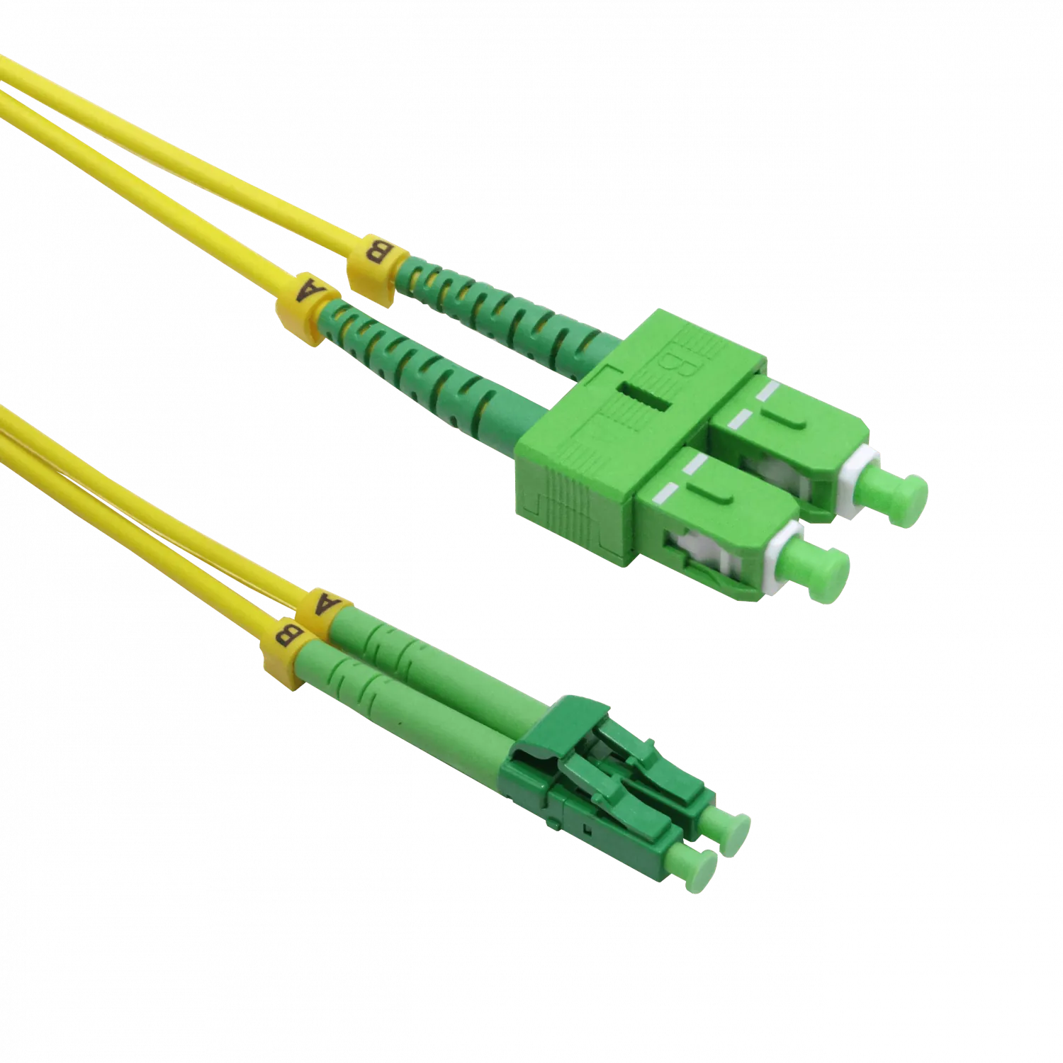 3mt SC/APC-LC/APC MonoModo SM Duplex Jumper Cable Fibra 9/125um 3mm 2