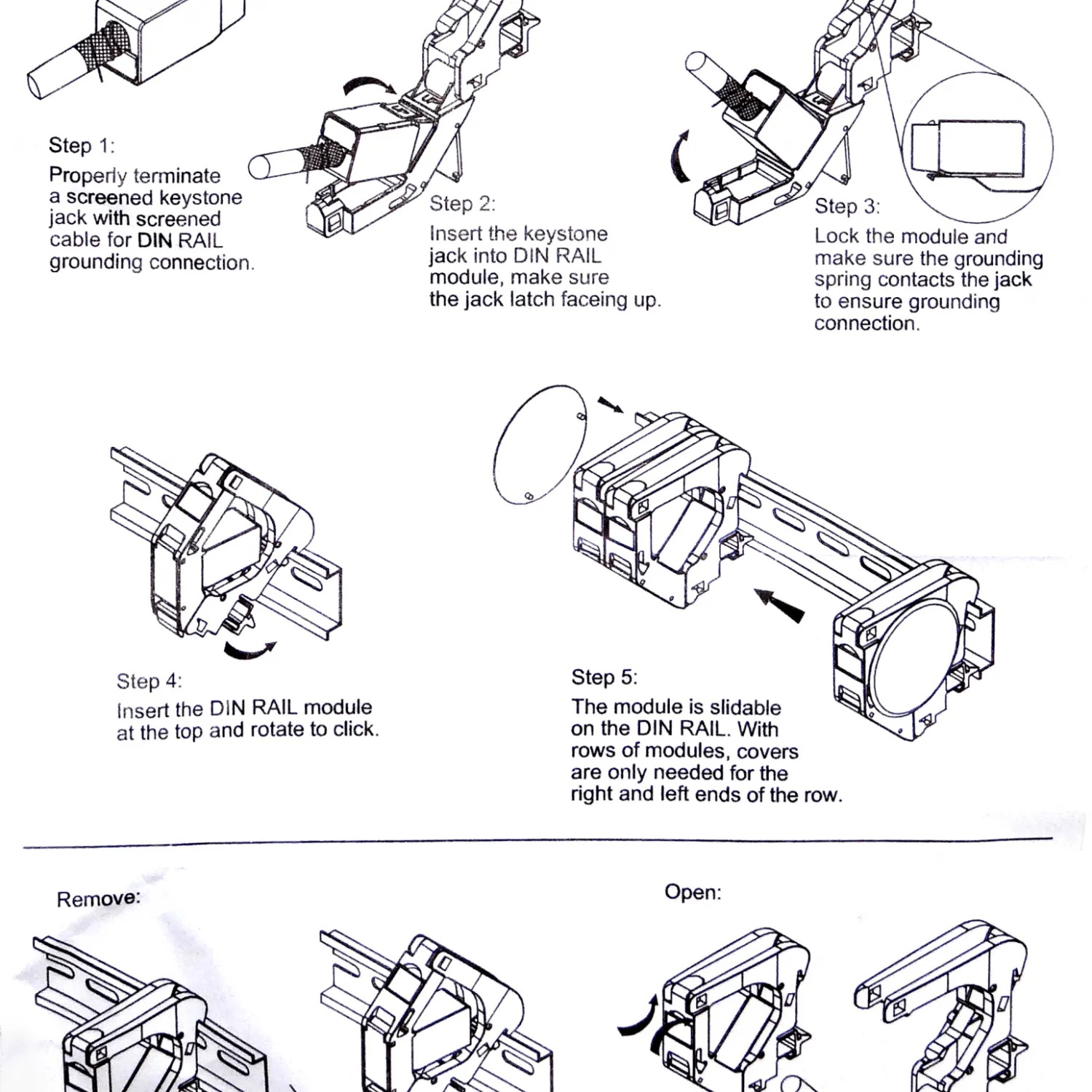 Modulo Plastico Vacio para Carril Riel DIN 1-Keystone Industrial 5