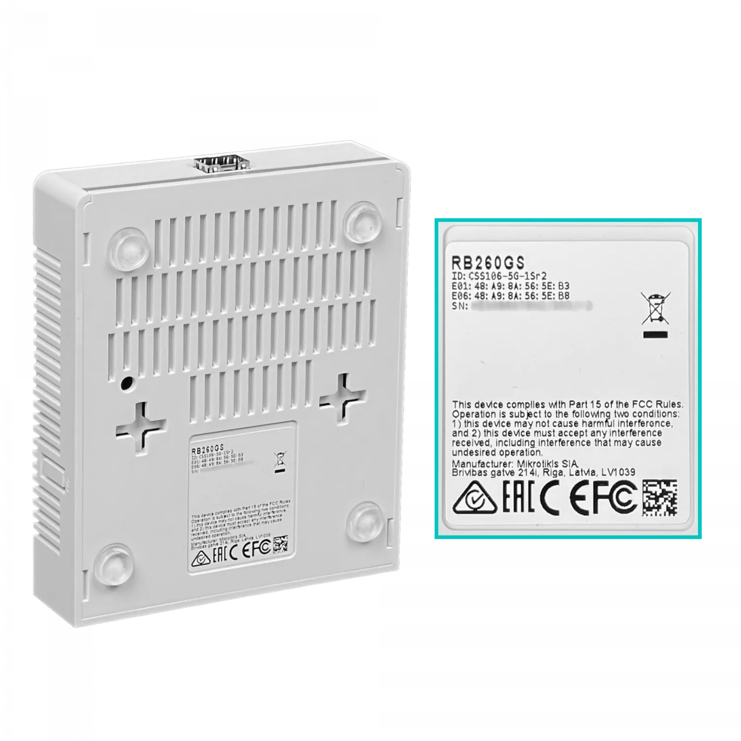 MIKROTIK SWITCH 5-1000 1-SFP ATHEROS SWOS VLAN 8