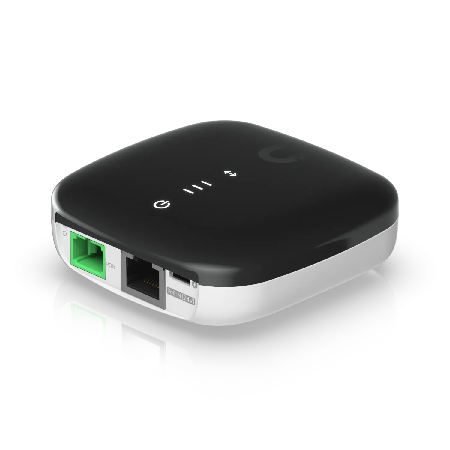 GPON ONU con Fuente PoE24V, SC/APC, 1x Gigabit Ethernet, Sin Pantalla, Monomodo, Ubiquiti UF-LOCO 4