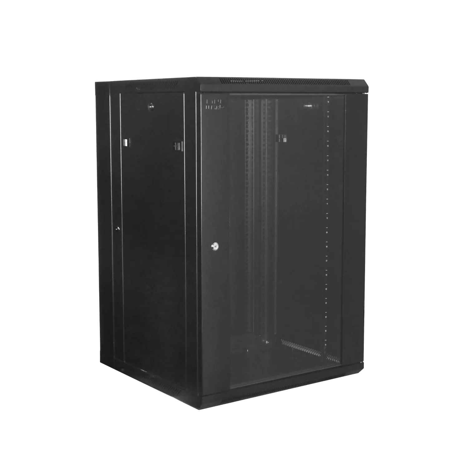LINKMADE 18U RACK DOBLE BISAGRA 60CM-FONDO NEGRO INC-2U 2