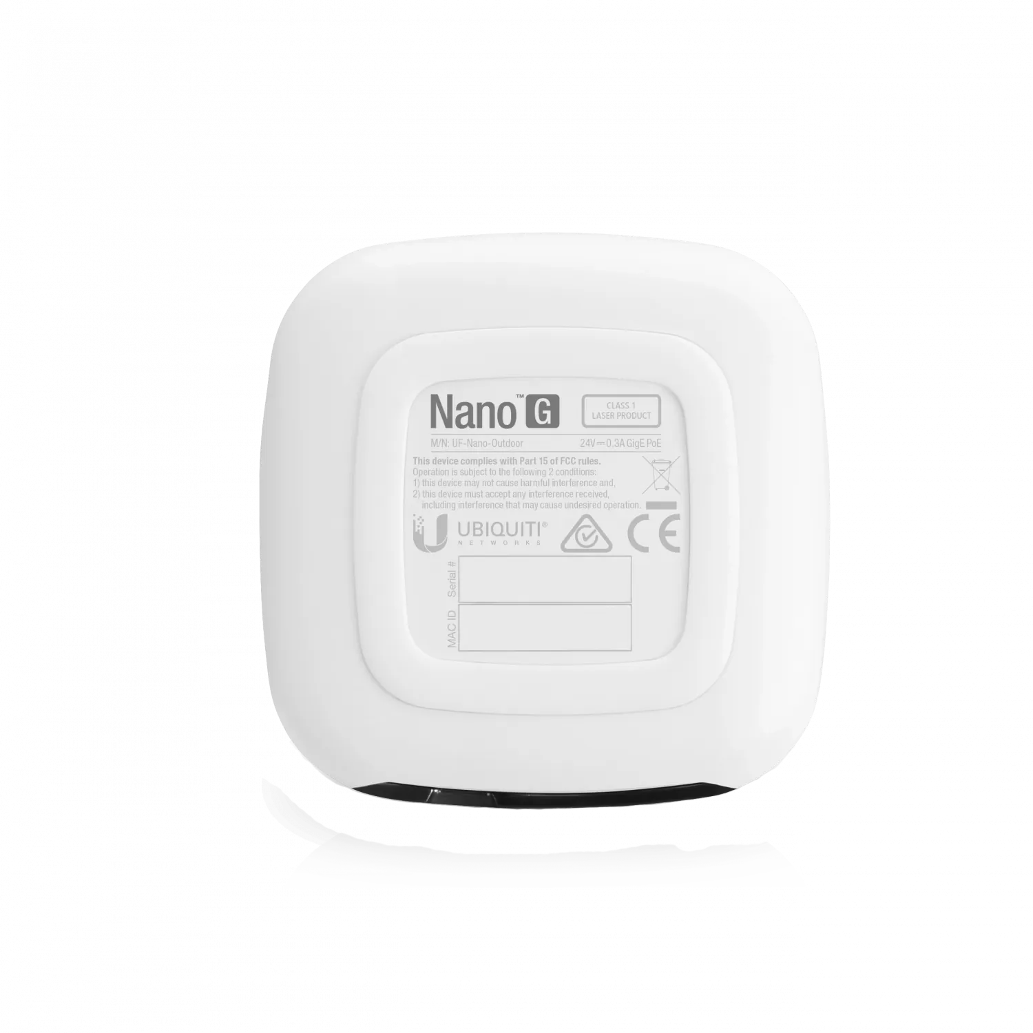 GPON ONU con Pantalla y PoE24V, SC/APC, 1x Gigabit Ethernet, Monomodo, Ubiquiti UF-NANO 6