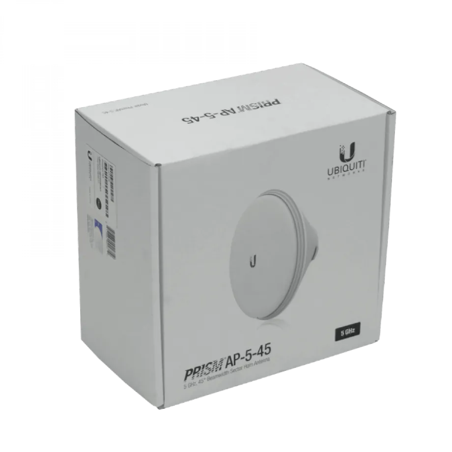 Antena Horn Ubiquiti HORN-5-45 - 45x45°, 5GHz, Blindada, req-Iso/PrismStation 2