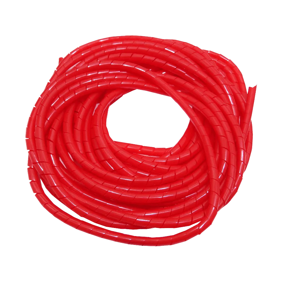 PE Rojo 12mt 12/15/0,85mm Espiral Atrapa Cable Ordenador 3