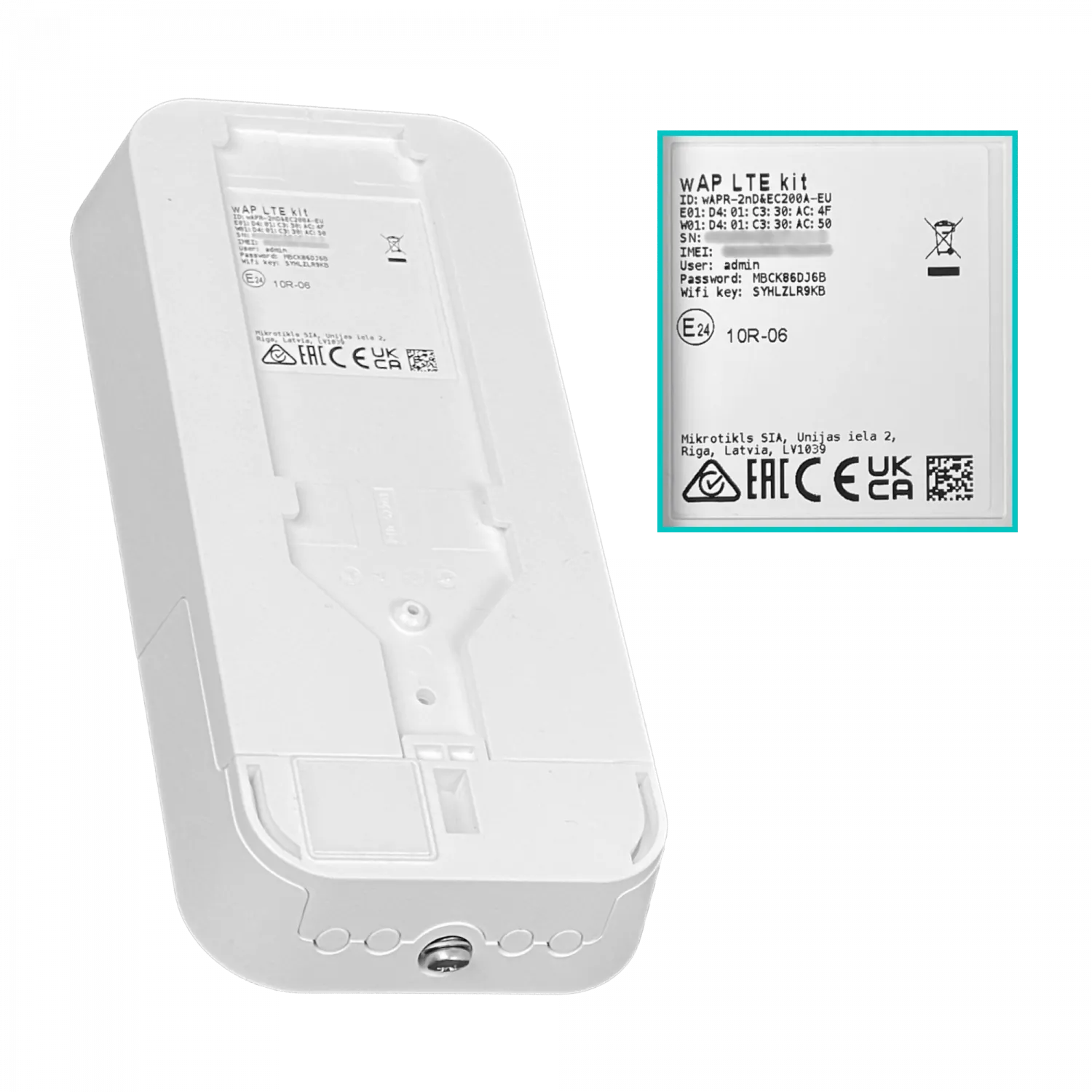 Punto de Acceso Inalámbrico Exterior MikroTik wAP LTE Kit - Conectividad 2G/3G/4G LTE 3