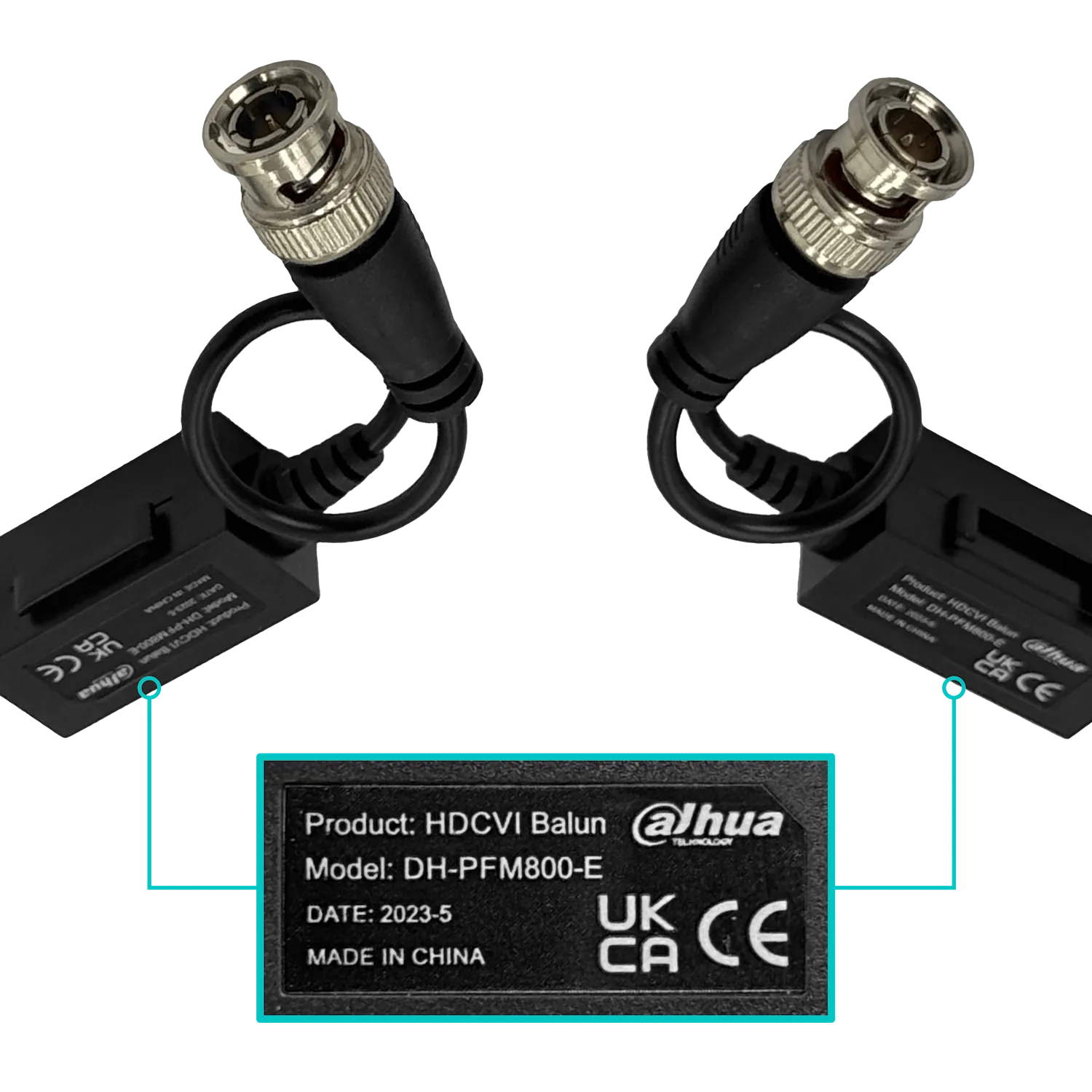 Balún Pasivo Dahua PFM800-E – 1 canal HDCVI, Cat5E/6 hasta 400 metros 6