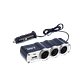 3-Vehicular-Hembra 1-USB-Hembra-AH 5VDC 0,5A 12V/24V-Macho-Encendedor - Miniatura 3